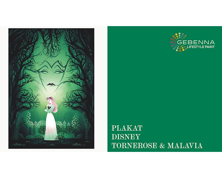 Plakat Disney Tornerose og Malavia